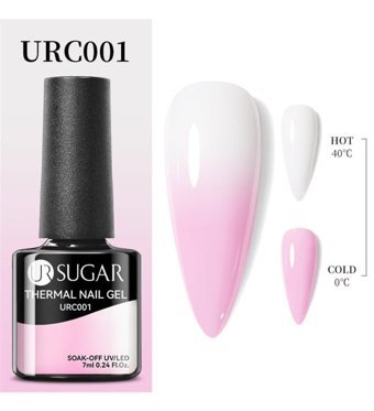 Ursugar Thermal URC001 Beyaz-Pembe Parlak Kalıcı Oje
