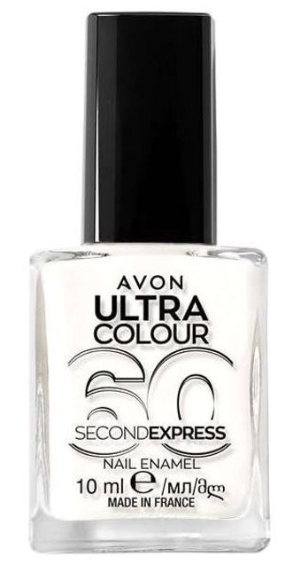 Avon Ultra Colour Beyaz Parlak Simli Oje