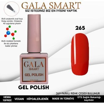 Gala Smart Klasik Seri 265 Kırmızı Parlak Kalıcı Oje