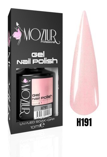 Moziur H191 Pembe Işıltılı Kalıcı Oje