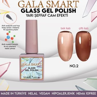 Gala Smart Glass 2 Şeffaf Parlak Kalıcı Jel Oje