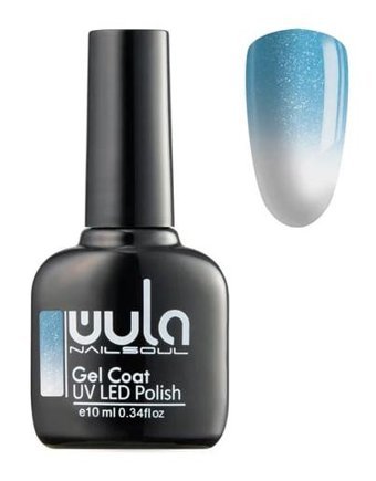 Wula Nailsoul Termo 643 Beyaz-Mavi Işıltılı Kalıcı Simli Oje
