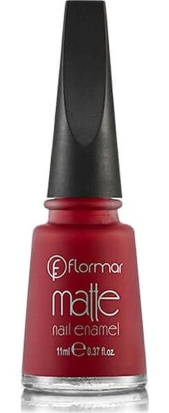 Flormar Matte Nail Enamel M08 Bordo Mat Oje
