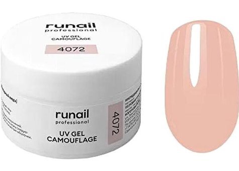 Runail Camouflage Uv 4072 Pembe Parlak Kalıcı Jel Oje