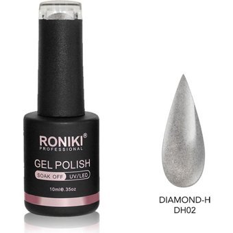 Roniki Diamond DH02 Gümüş Işıltılı Kalıcı Simli Oje