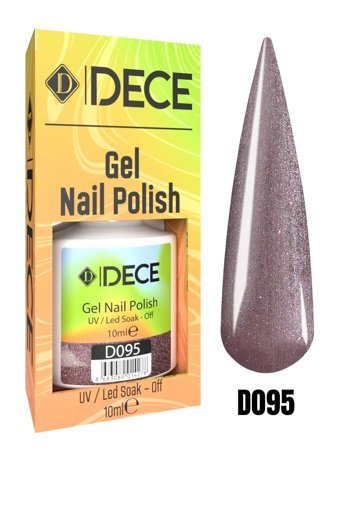 Dece D095 Kahverengi Sedefli Kalıcı Simli Oje