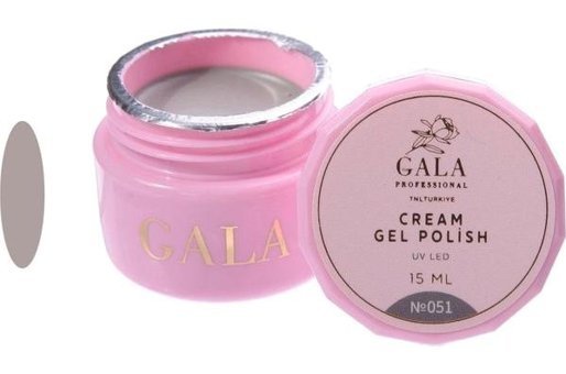 Gala Smart Professional Cream 51 Gri Parlak Kalıcı Jel Oje