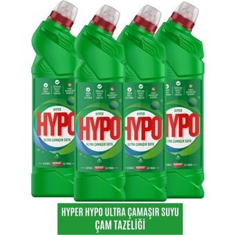Hyper Hypo Çam Tazeliği Banyo-Mutfak İçin Konsantre Jel Çamaşır Suyu 4x750 ml