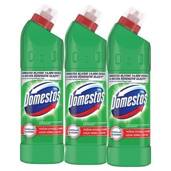 Domestos Dağ Esintisi Banyo-Mutfak İçin Konsantre Jel Çamaşır Suyu 3x750 ML