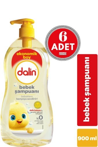 Dalin Klasik Göz Yakmayan Hipoalerjenik Yenidoğan Hassas Ciltler İçin Bebek Şampuanı 6x9 lt