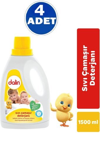 Dalin Tüm Renkler Sıvı Deterjan 4x1.5 lt