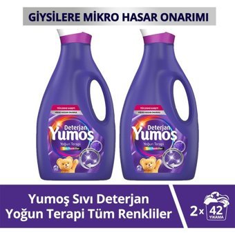 Yumoş Tüm Renkler İçin 84 Yıkama Sıvı Deterjan 2x2.52 lt