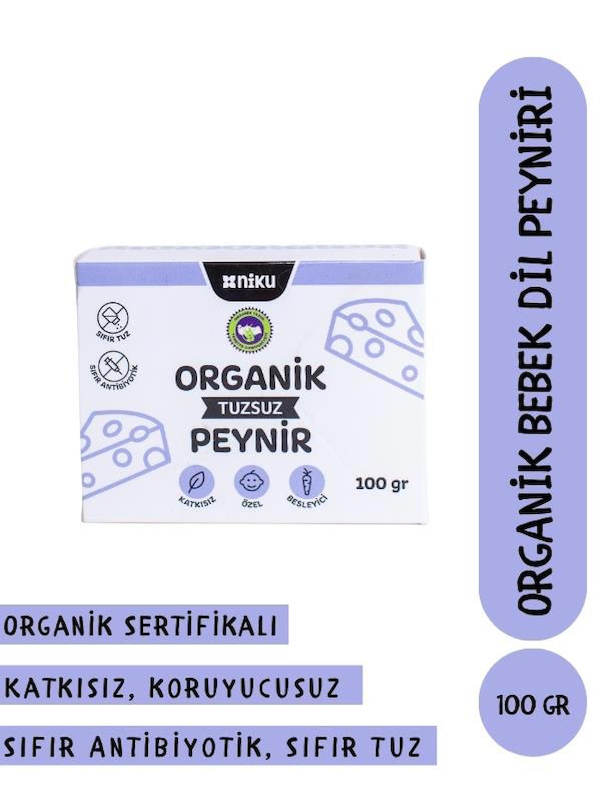Niku Organik Tuzsuz Dil İnek Peynir 100 gr