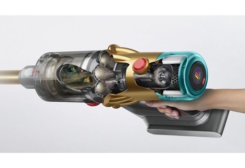 Dyson V12 Detect Slim Kuru Hepa Filtreli 150 W Kablosuz Şarjlı Dikey Süpürge Sarı