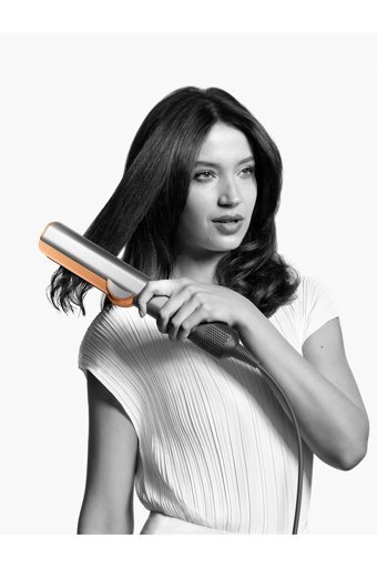 Dyson Airstrait Dereceli Hava Üflemeli İyonlu Saç Düzleştirici Bakır Gümüş