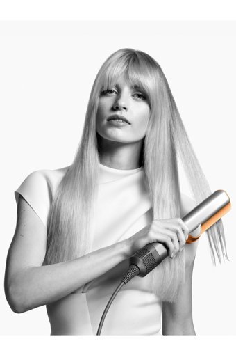 Dyson Airstrait Dereceli Hava Üflemeli İyonlu Saç Düzleştirici Bakır Gümüş
