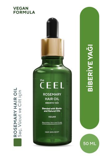 The Ceel Biberiye Yağı Complexi Saç Dökülmesi ve Yıpranmış Saçlar için Hızlı Saç Uzatan Biotinli Saç Bakım Yağı Serumu