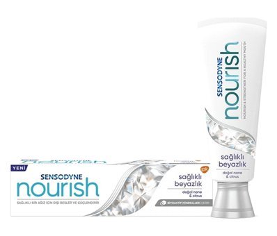 Sensodyne Nourish Sağlıklı Beyazlık Florürlü Diş Macunu 50 ml