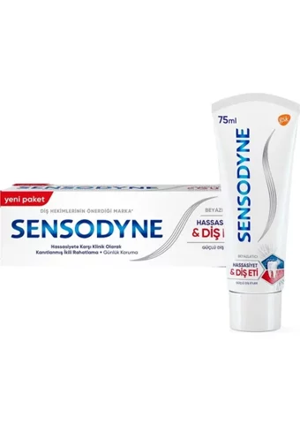 Sensodyne Diş Eti-Beyazlatıcı Naneli Florürlü Diş Macunu 75 ml