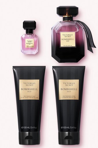 Victoria's Secret Bombshell Oud 4 Parça Mini Kadın Parfüm Seti EDP