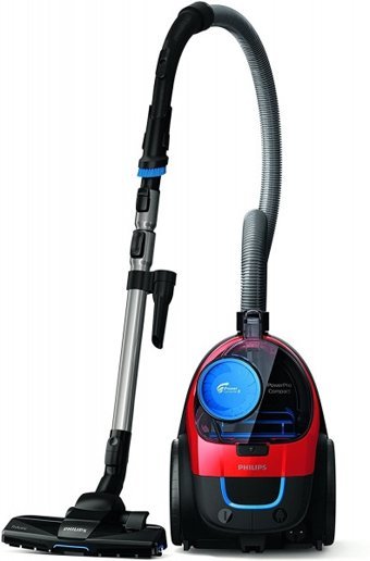 Philips PowerPro Compact FC9330 900 W Hepa Filtreli 1.5 lt Kapasiteli Toz Torbasız Süpürge Kırmızı Siyah