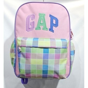 Gap Kids Mozaik Su Geçirmez 2 Gözlü Çok Renkli Ortaokul Kız Sırt Çantası
