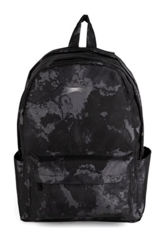 Slazenger Armor Gray Marble Kamuflaj 3 Gözlü Siyah Lise Erkek Sırt Çantası