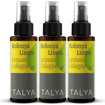 Talya 80 Derece Limon Kolonya 3x80 ml