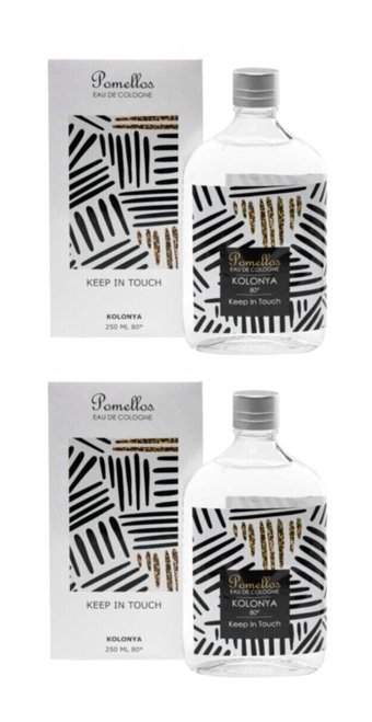 Pomellos Keep In Touch Cam Şişe Kolonya 2x250 ml