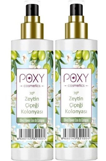 Poxy 70 Derece Zeytin Çiçeği Kolonya 2x100 ml