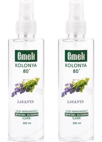 Emek Gliserinli Lavanta Sprey Kolonya 2x200 ml