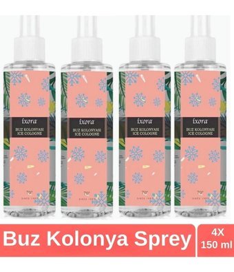 Ixora Ice Sprey Kolonya 4x150 ml