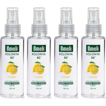 Emek Gliserinli Limon Sprey Kolonya 4x120 ml