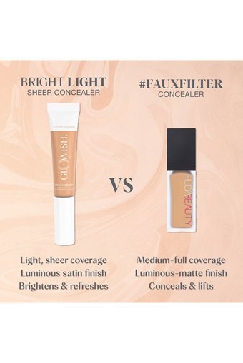 Huda Beauty Fauxfilter Luminous Matte Buildable Coverage Crease Proof Nemlendiricili Göz Altı ve Yüz Likit Fırça Kapatıcı