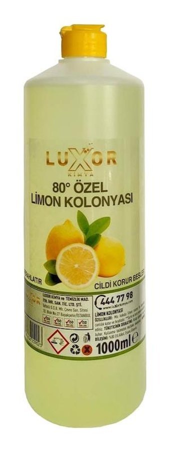 Luxor 80 Derece Limon Kolonya 1 lt