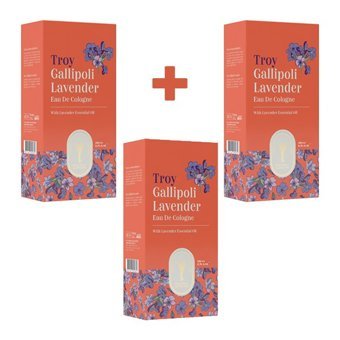 Gallipoli 80 Derece Lavanta Cam Şişe Kolonya 3x260 ml