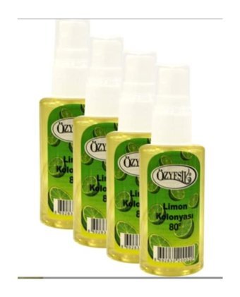 Özyeşil 80 Derece Limon Sprey Kolonya 4x50 ml