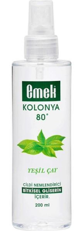 Emek Gliserinli Yeşil Çay Sprey Kolonya 200 ml