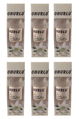 Onurlu 70 Derece Beyaz Zambak Kolonya 6x400 ml