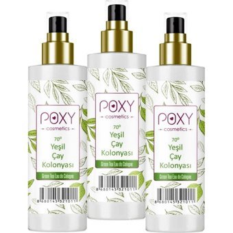 Poxy 70 Derece Yeşil Çay Sprey Kolonya 3x100 ml