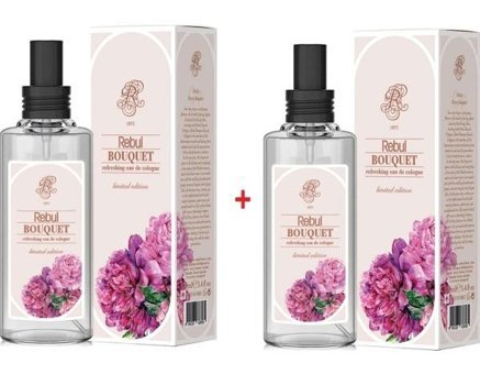 Rebul Bouquet Çiçeksi Sprey Cam Şişe Kolonya 2x100 ml