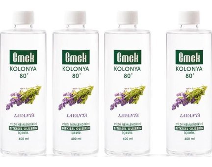 Emek Gliserinli Lavanta Kolonya 4x400 ml