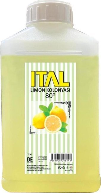 İtal Parfüm 80 Derece Limon Kolonya 1 lt