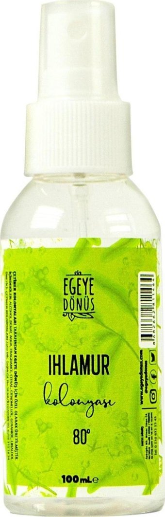 Egeye Dönüş 80 Derece Ihlamur Sprey Kolonya 100 ml