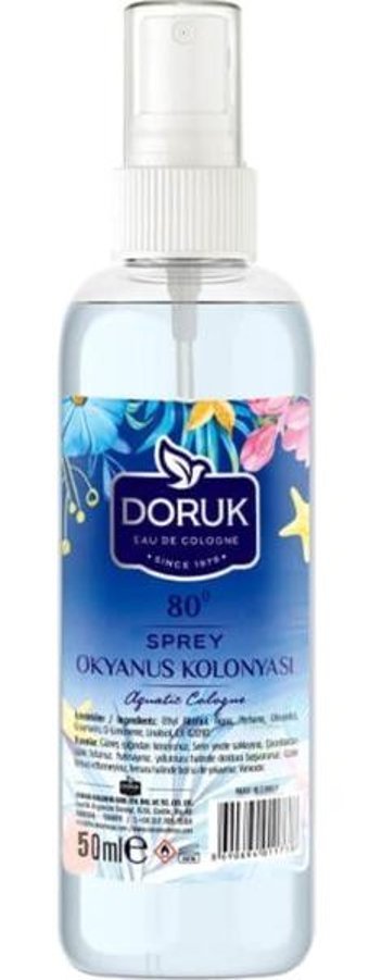 Doruk 80 Derece Okyanus Esintisi Sprey Kolonya 50 ml