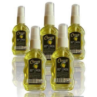 Ceran 80 Derece Limon Sprey Kolonya 5x50 ml