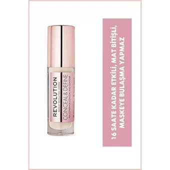 Revolution Conceal And Define C1 Göz Altı Likit Fırça Kapatıcı