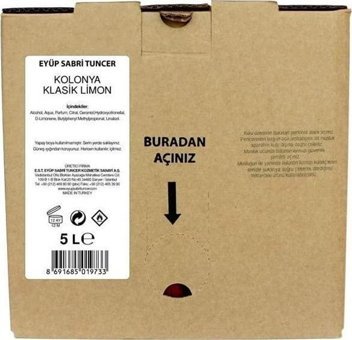Eyüp Sabri Tuncer Klasik Limon Kolonya 4x5 lt