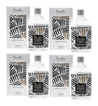 Pomellos Keep In Touch Cam Şişe Kolonya 4x250 ml