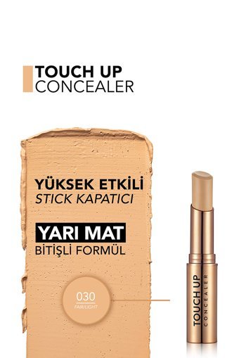 Flormar Touch Up 030 Fair / Light Göz Altı ve Yüz Krem Stick Kapatıcı